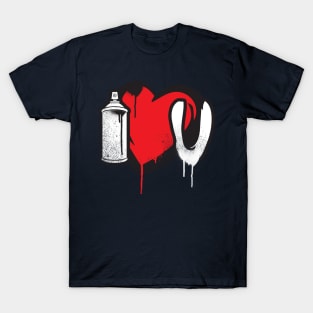 Heart Of spray Art T-Shirt